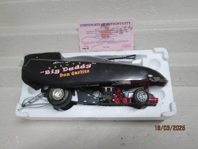 DIE CAST - 1:24 SCALE - RACING CHAMPIONS - DODGE BIG DADDY VON DUTCH  - FUNNY CAR - BOXED