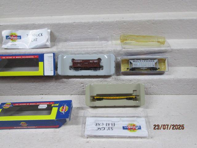 N SCALE - ATHEARN - VARIOUS GOODS WAGONS - X3 - BOXED