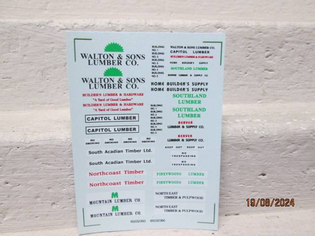 N SCALE - WALTHERS - MOUNTAIN LUMBER COMPANY BUILDING COMPLEX - BOXED