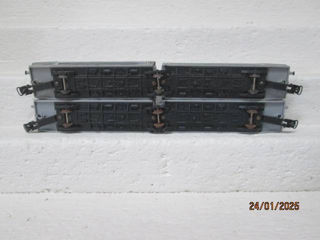 HO SCALE- LIMA - FS ARTICULATED CAR CARRIER - X2