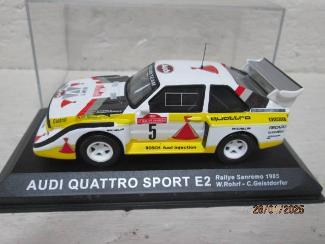 DIE CAST 1:43 SCALE - RALLY CAR -  AUDI QUATTRO SPORT E2