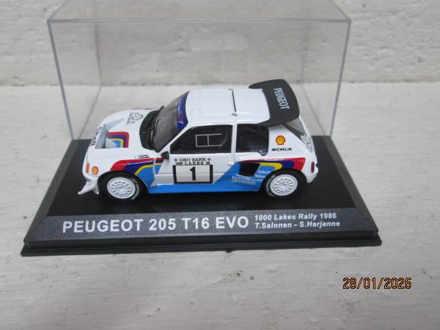 DIE CAST 1:43 SCALE - RALLY CAR -  PEUGEOT 205 T16