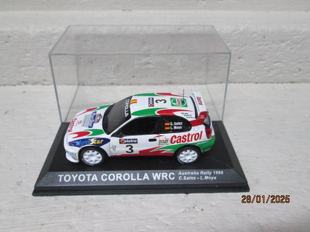 DIE CAST 1:43 SCALE - RALLY CAR -  TOYOTA COROLLA WRC