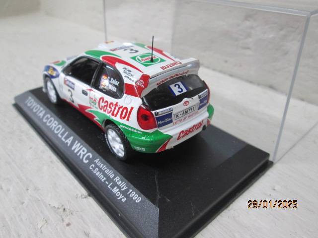 DIE CAST 1:43 SCALE - RALLY CAR -  TOYOTA COROLLA WRC