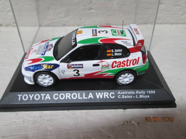 DIE CAST 1:43 SCALE - RALLY CAR -  TOYOTA COROLLA WRC