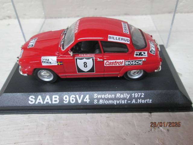 DIE CAST 1:43 SCALE - RALLY CAR -  SAAB 96V4