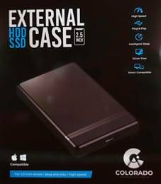 BRAND NEW - COLORADO - HARD DRIVE ENCLOSURES - 2.5 INCH - USB3.0