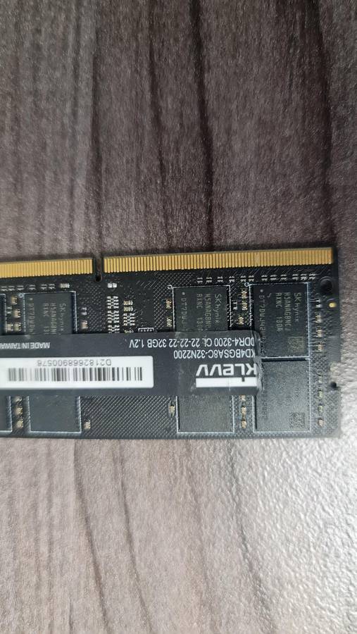 KLEVV - 32GB DDR4 - 3200MHZ - LAPTOP MEMORY