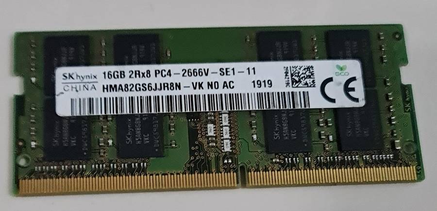 16GB DDR4 - 2666MHZ - LAPTOP MEMORY - FULL WORKING CONDITION