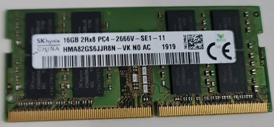 16GB DDR4 - 2666MHZ - LAPTOP MEMORY - FULL WORKING CONDITION
