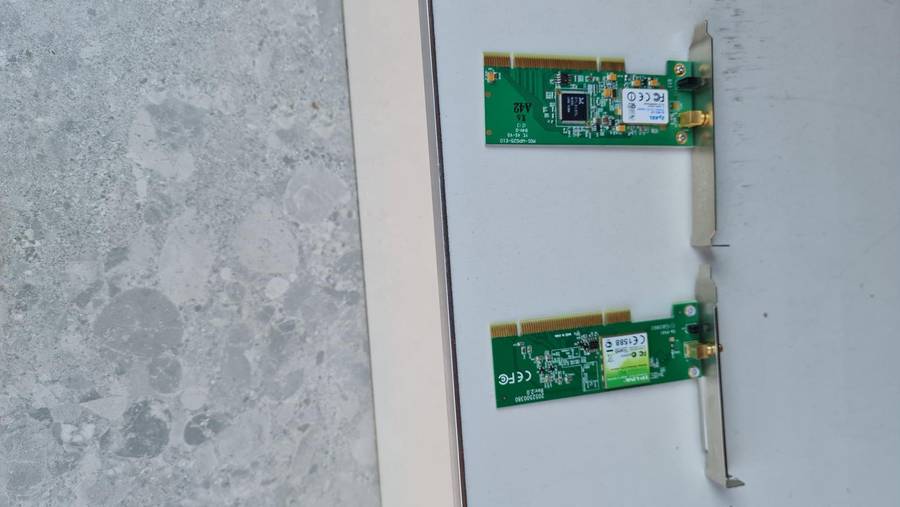 WIFI - WIRELESS CARDS - 2 X WIRELESS CARDS - AS PER PICS - BID IS FOR BOTH TOGETHER