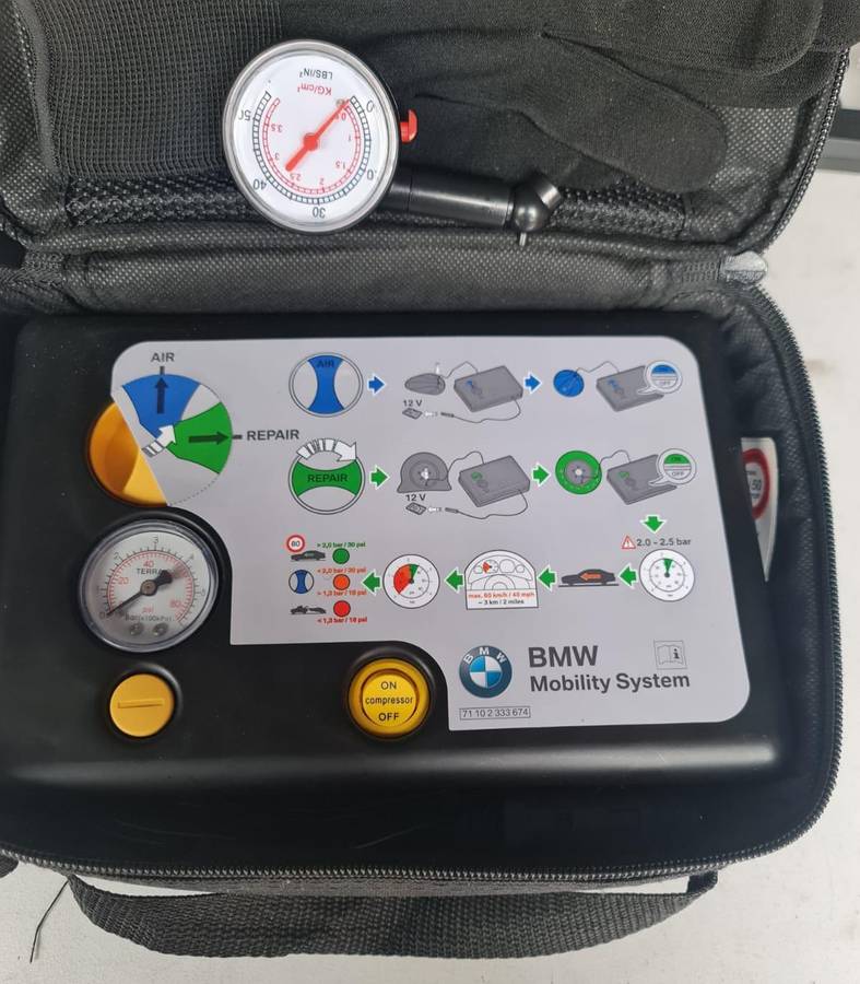 BRAND NEW - ORIGINAL - BMW - MOBILITY SYSTEM - FLAT TYRE COMPLETE MOBILITY SYSTEM