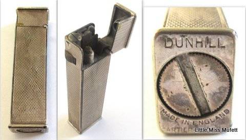 Vintage Dunhill Cartier lighter and 4 collectables