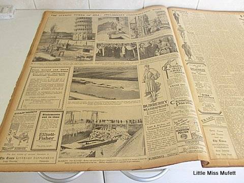 1928 Times of London newspapers bound collection - 1st Oct to 31st Dec - Cape Town pickup only