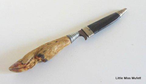 A Rare German Solingen Deer Foot Boot Knife
