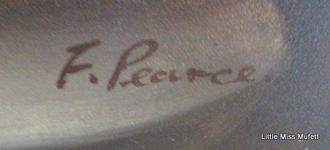 A Beautiful original oil on board of a bowl of red and white roses