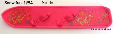 A Lot of vintage Barbie and Sindy accessories including a Baywatch Ski Runner and Sindy Snowboards