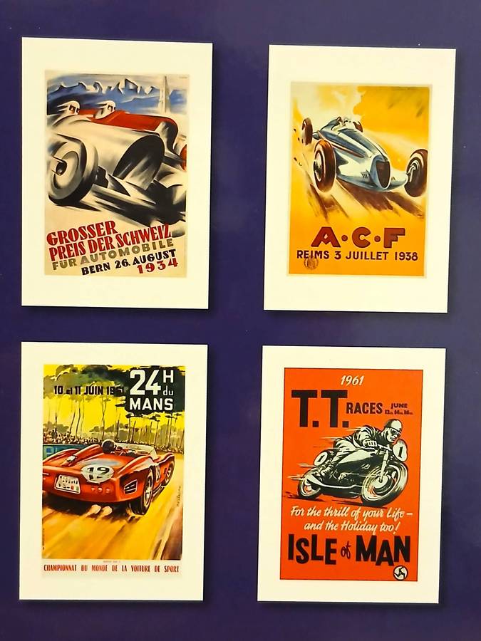 Classic Motorsport Collection Poster set Eight Posters Grand Prix