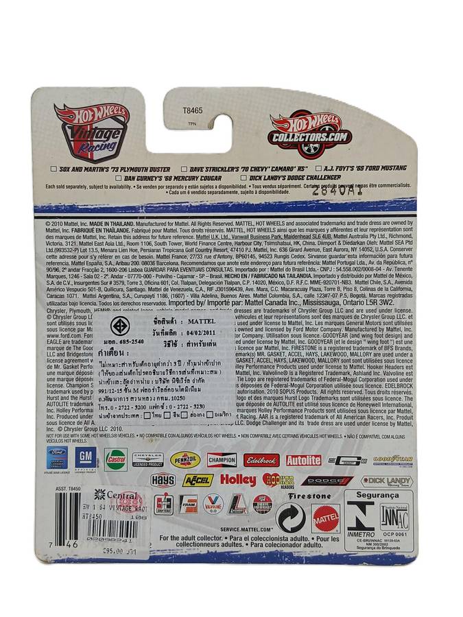 Hot Wheels Dick Landy's Dodge Challenger Vintage Racing Real Riders