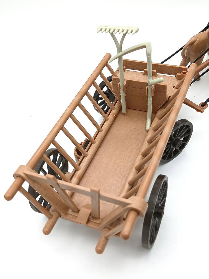 Vintage Playmobil Farmers Ox Cart - No.3503 (1980)