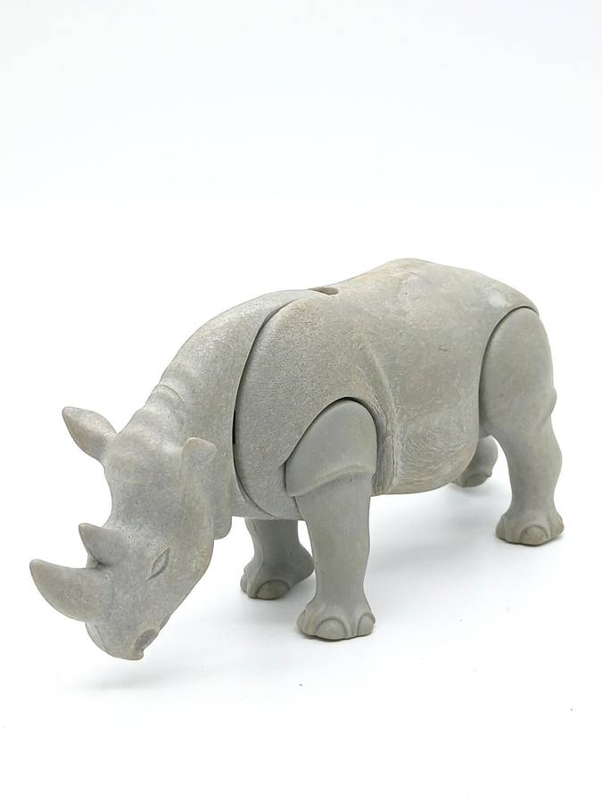 Vintage Playmobil Safari Transport Cage with Rhino - No.3529 (1980)