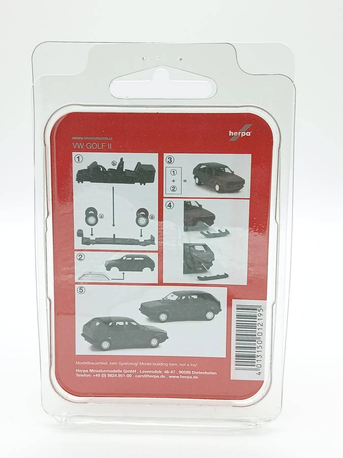 Herpa Volkswagen VW Golf Mk2 Assembled