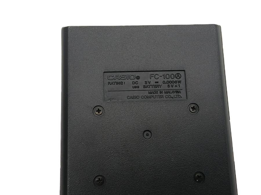 Vintage Casio Calculator FC-100 Financial Consultant 1980s