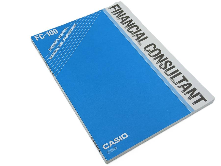 Vintage Casio Calculator FC-100 Financial Consultant 1980s