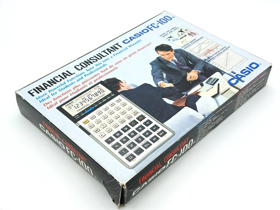 Vintage Casio Calculator FC-100 Financial Consultant 1980s