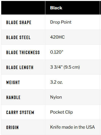 Buck 286 Bantum BHW Knife Folder