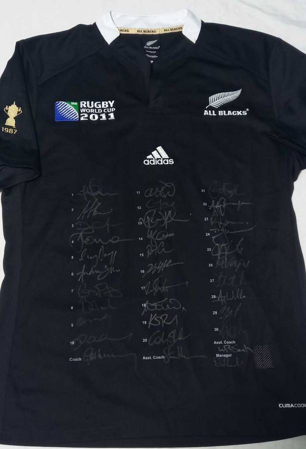 RWC 2015 All Blacks signed jersey