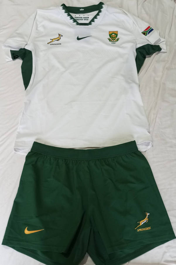Springbok Players Issue Away Kit Size XXL (Jersey and Shorts)