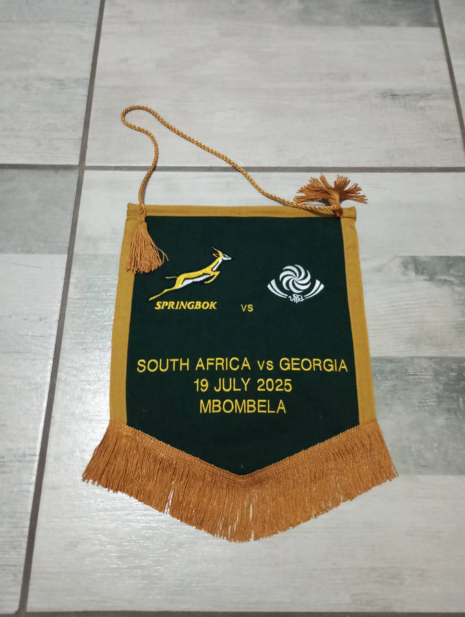 Springbok vs Georgia 19.07.2025 Match Pennant