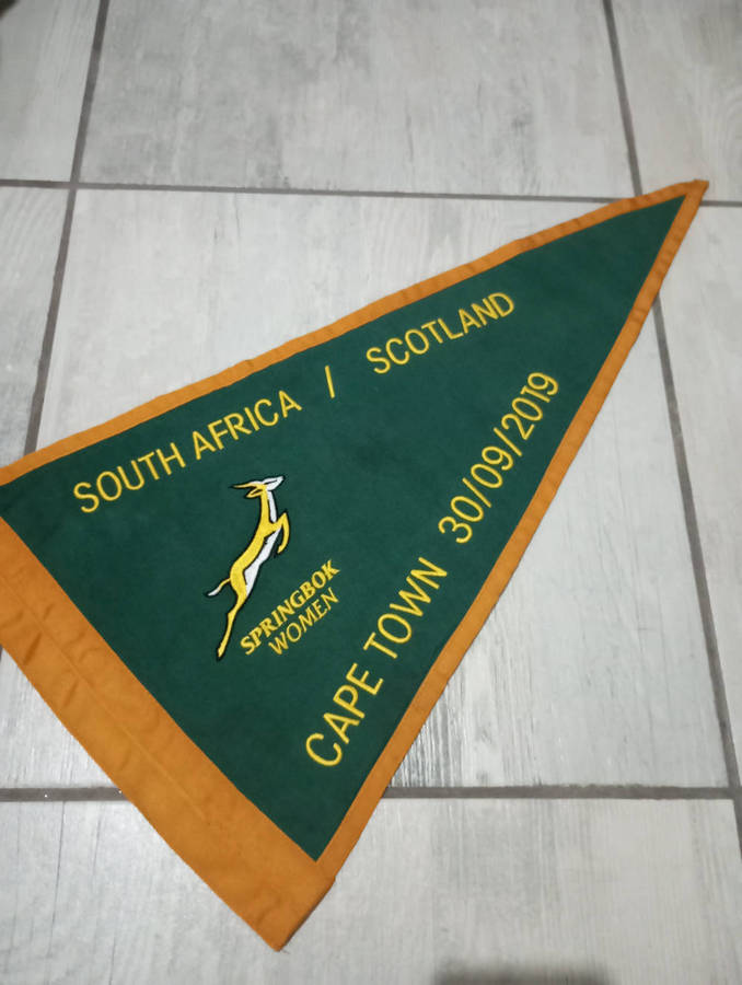 Springbok Women vs Scotland 30.09.2019 Touch judge Flag