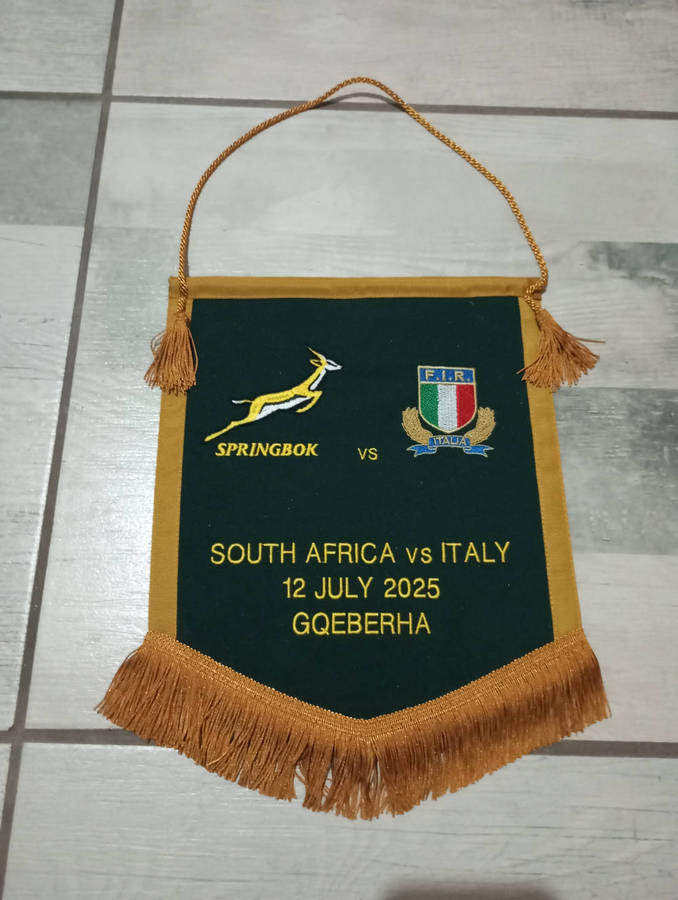 Springbok vs Italy 12.07.2025 Match Pennant