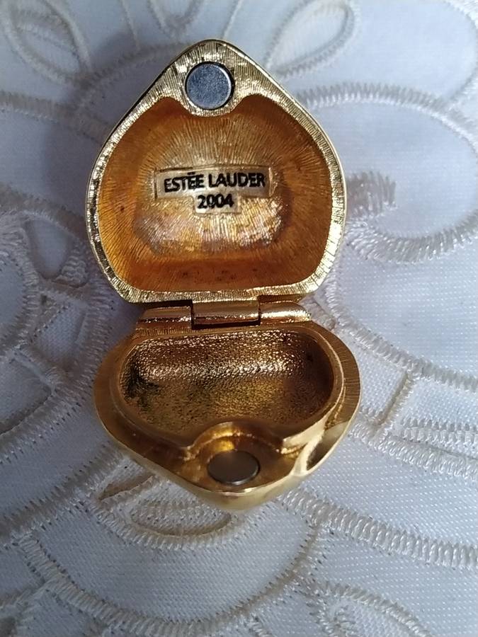 Estee Lauder 2004  Rhinestone Ladybird Solid Perfume Holder