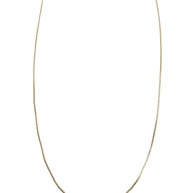 Vintage 9ct gold box link chain