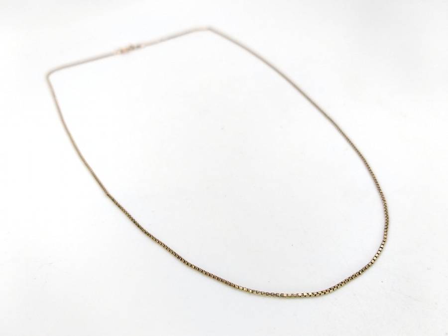 Vintage 9ct gold box link chain