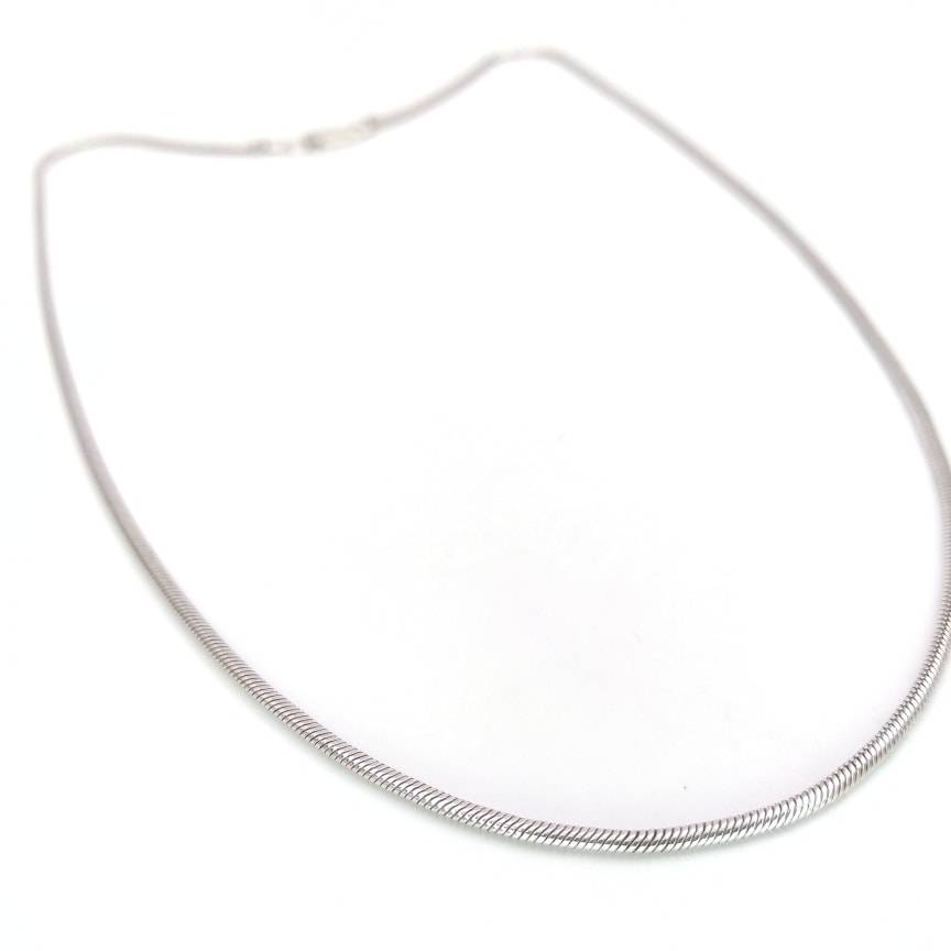 Vintage sterling silver snake chain