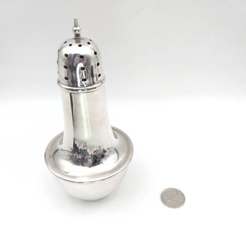 Art Deco sterling silver sugar castor