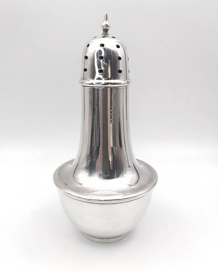 Art Deco sterling silver sugar castor