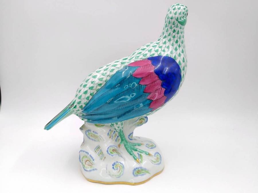Hand painted pheasant figurine by Herend, Hungary