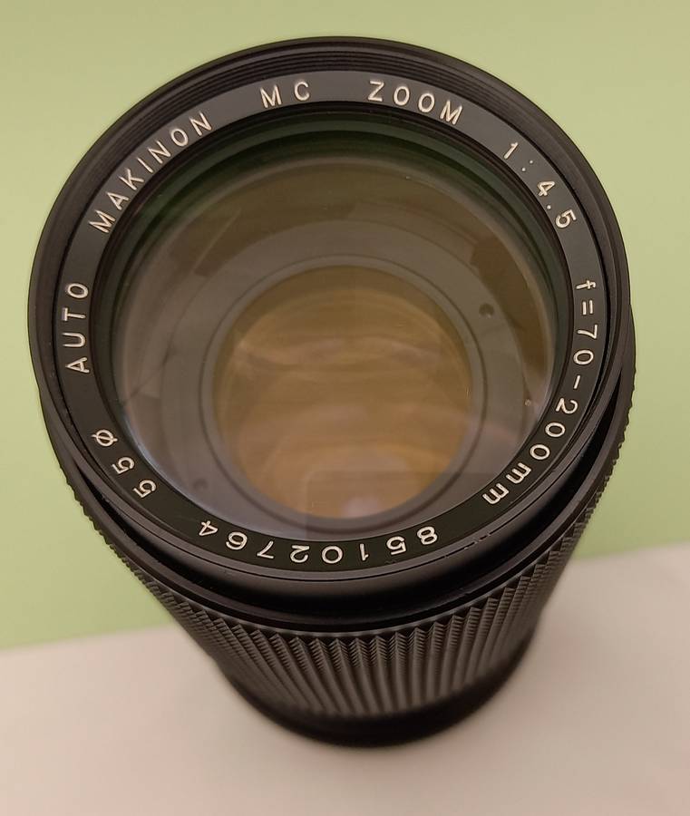Pre-owned Makinon MC Zoom F70-200m 14,5  - 55mm Auto Focus Lens with bag and caps