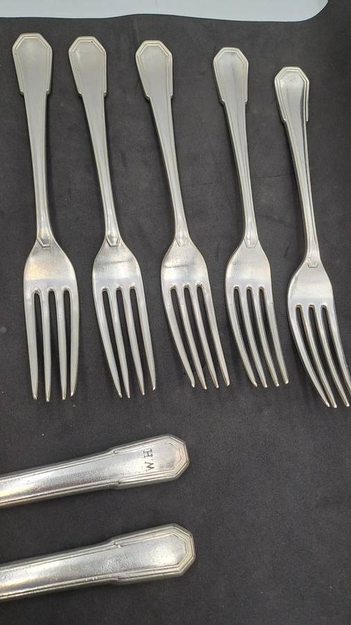14 Vintage Gladwin Ltd. Embassy A1 Silverplate Cutlery Pieces  Rd.no.782376 Made in England