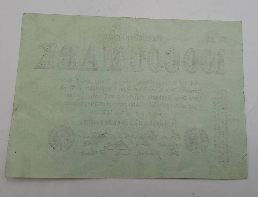 1923 Germany (1871-1948) 100 000 Mark Reichsbanknote