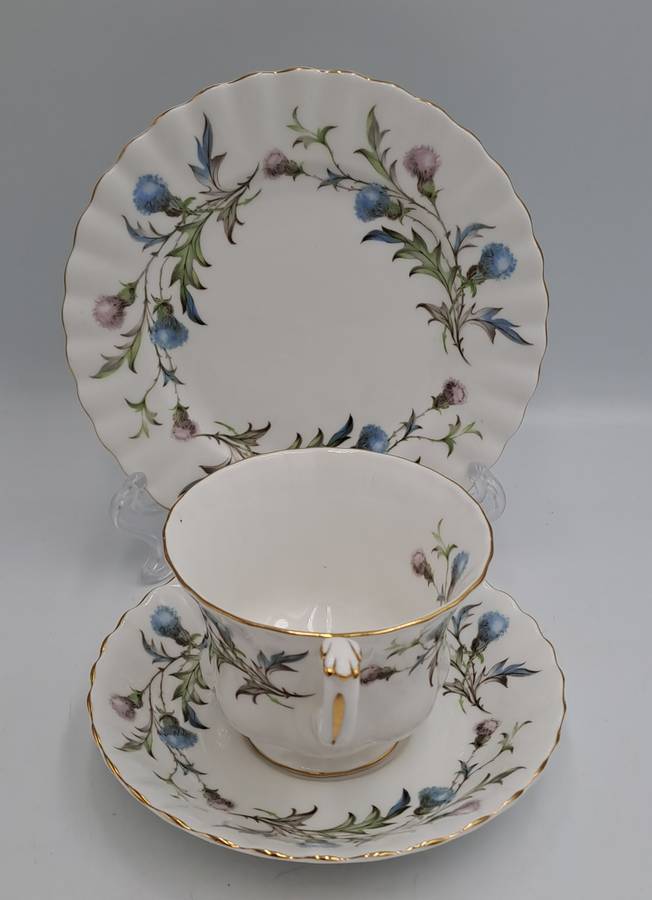Vintage Royal Albert Brigadoon Tea Trio - English Bone China (10 Available)