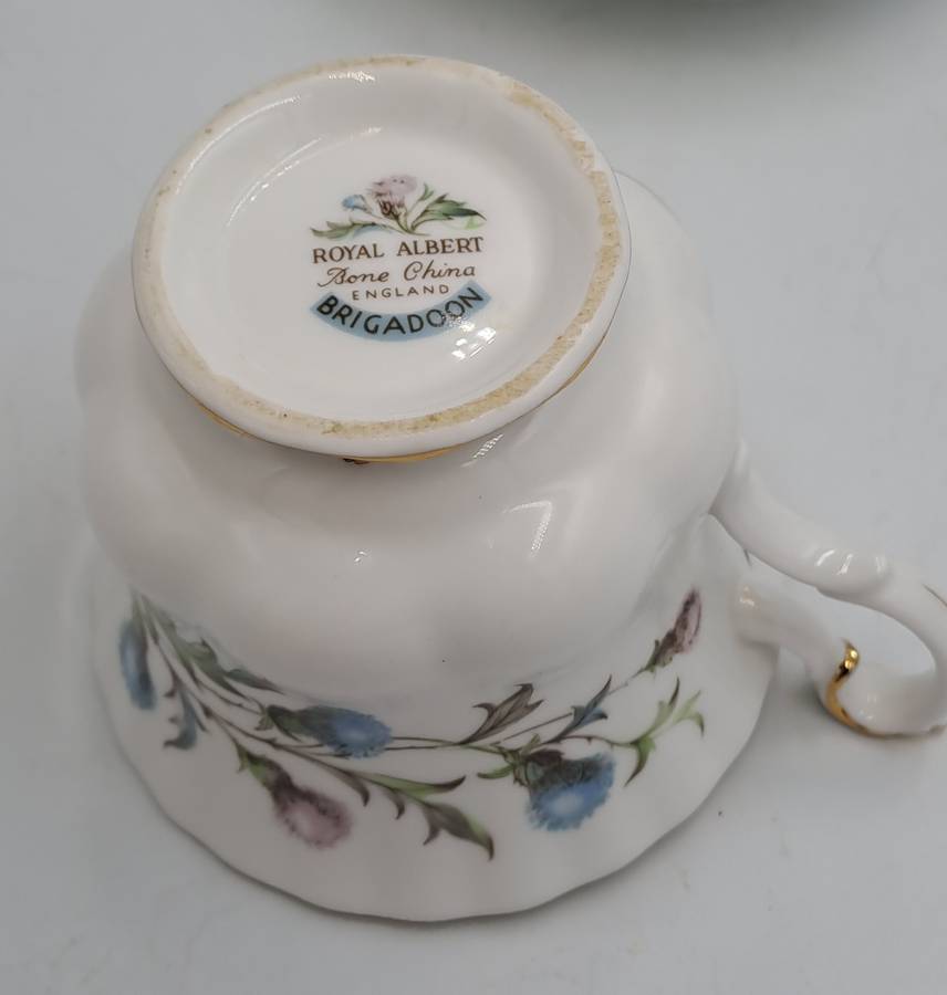 Vintage Royal Albert Brigadoon Tea Trio - English Bone China (10 Available)