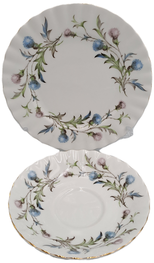 Vintage Royal Albert Brigadoon Tea Trio - English Bone China (10 Available)