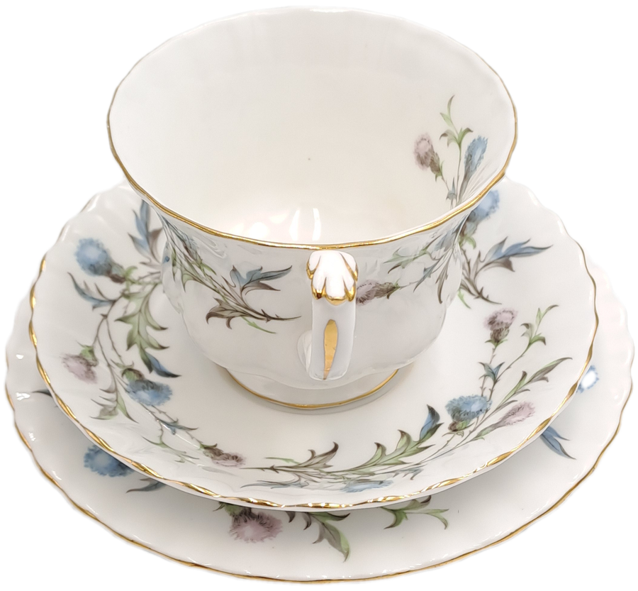 Vintage Royal Albert Brigadoon Tea Trio - English Bone China (10 Available)