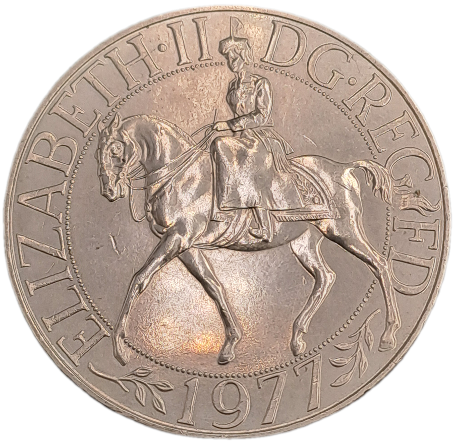 1977  United Kingdom 25 New Pence - Elizabeth II Silver Jubilee